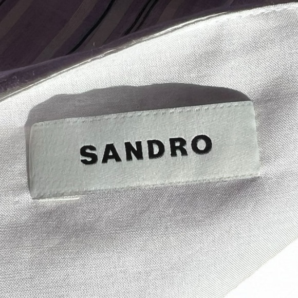 🌻NEW w/tags Sandro Blonvilla Puff Sleeve Crop Top | FR Size 4 / US Size 10 - Picture 10 of 14